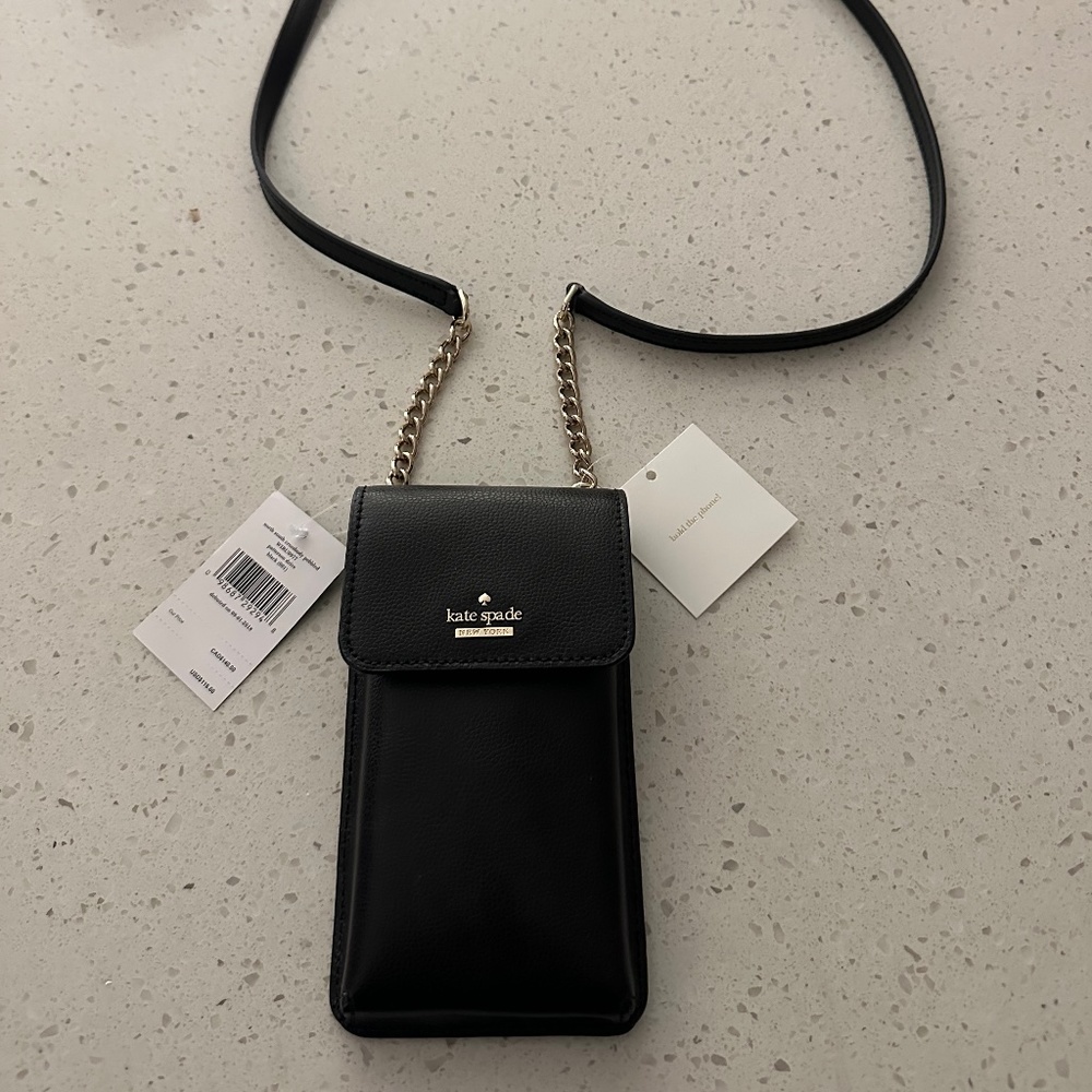 Kate Spade Phone Crossbody Bag (Black)